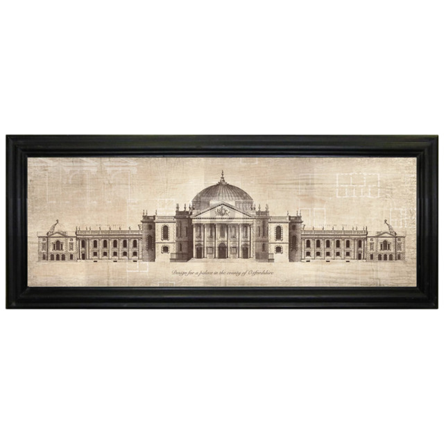 Brookpace Lascelles 'Palace in Oxfordshire' Framed Print, 103 x 42cm
