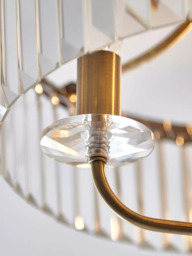 Bay Lighting Augustine 3 Arm Semi Flush Ceiling Light, Chrome - thumbnail 5