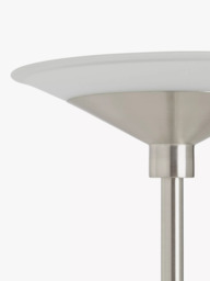 John Lewis Torchiere LED Smart Switch Floor Lamp, Nickel - thumbnail 3