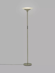 John Lewis Torchiere LED Smart Switch Floor Lamp, Nickel
