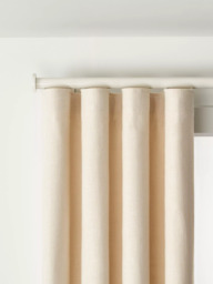 John Lewis Made to Order Select Curl Gliding Curtain Pole with Disc Finial, Wall Fix, Dia.30mm - thumbnail 5