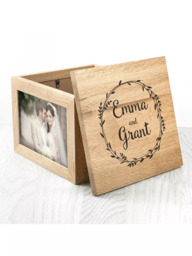 Treat Republic Personalised Oak Photo Keepsake Box - thumbnail 6