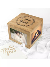 Treat Republic Personalised Oak Photo Keepsake Box - thumbnail 2
