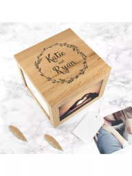 Treat Republic Personalised Oak Photo Keepsake Box - thumbnail 5