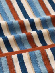 John Lewis Polzeath Stripe Towels, Blue/Multi - thumbnail 3