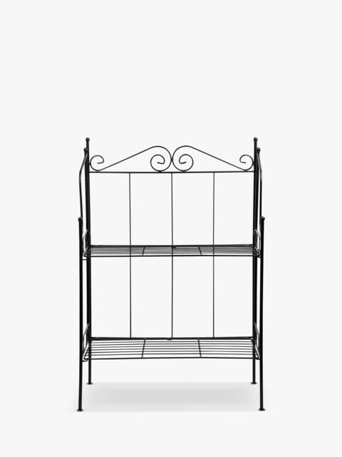 Fallen Fruits Folding 2 Tier Etagere Plant Stand, H79.5cm, Black - image 1