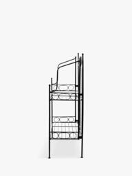 Fallen Fruits Folding 2 Tier Etagere Plant Stand, H79.5cm, Black - thumbnail 3