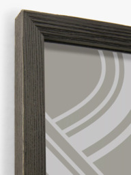 John Lewis Pine Wood Floating Photo Frame, Black - thumbnail 2