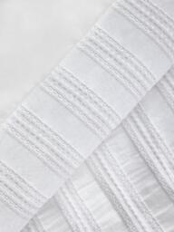 John Lewis Avon Waffle Stripe Duvet Cover Set, White - thumbnail 2