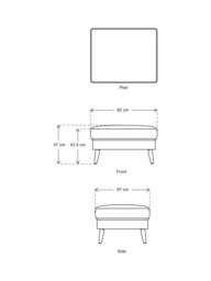 Swyft Model 08 Footstool, Dark Leg - thumbnail 2