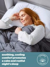 Silentnight Restore Cooling Weighted Blanket, 6.8kg, Grey - thumbnail 4