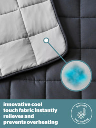 Silentnight Restore Cooling Weighted Blanket, 6.8kg, Grey - thumbnail 3