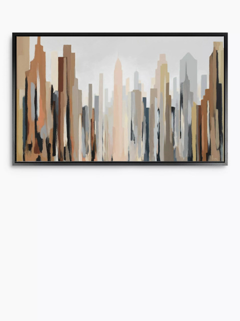 John Lewis Gregory Lang 'New York Skyline' Framed Canvas, 66 x 126cm, Brown/Multi - image 1