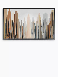 John Lewis Gregory Lang 'New York Skyline' Framed Canvas, 66 x 126cm, Brown/Multi - thumbnail 1
