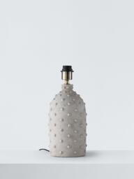 John Lewis Dearne Table Lamp Base, Light Grey