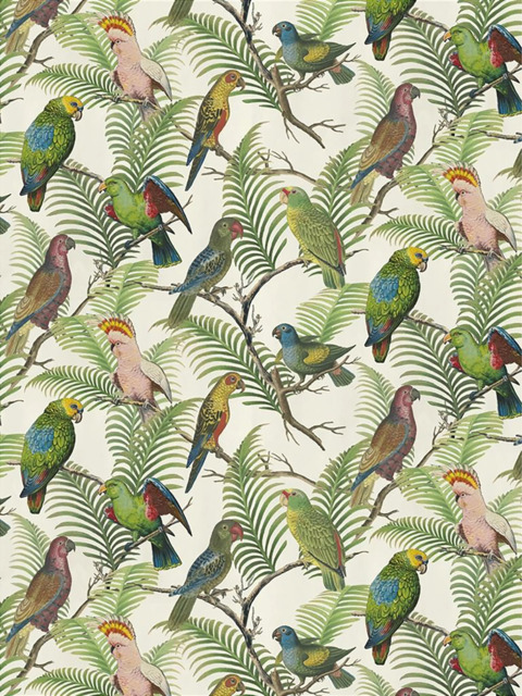 Designers Guild Parrot and Palm Made to Measure Curtains or Roman Blind, Azure - image 1