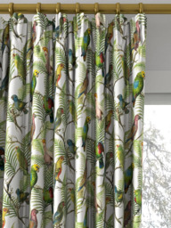 Designers Guild Parrot and Palm Made to Measure Curtains or Roman Blind, Azure - thumbnail 2