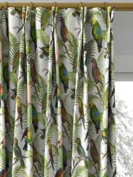 Designers Guild Parrot and Palm Made to Measure Curtains or Roman Blind, Azure - thumbnail 4