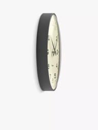Newgate Clocks Radio City Quartz Silent Sweep Analogue Wall Clock, 33cm, Blizzard Grey - thumbnail 3