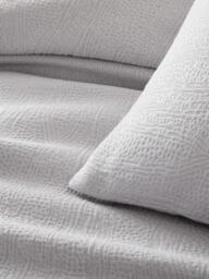 west elm Cotton Blend Matelasse Textured Bedding containing TENCEL™ Lyocell - thumbnail 3