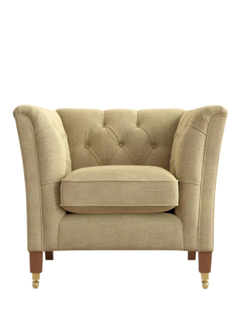 Laura Ashley Chatsworth Armchair, Teak Leg - image 1
