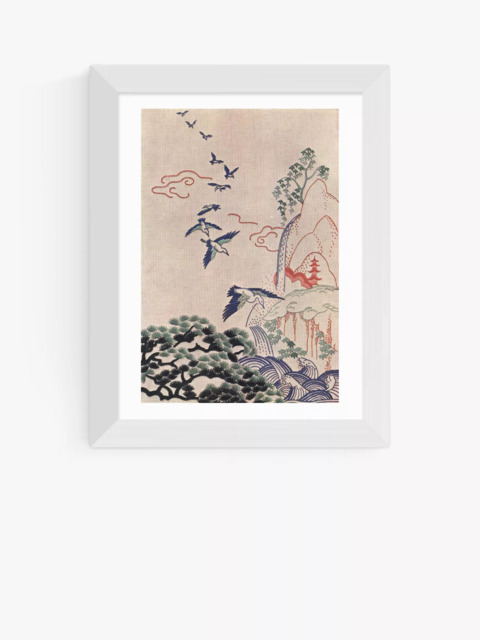 EAST END PRINTS Vintage by Hemingway 'Hiroshige Stitch Craft' Framed Print
