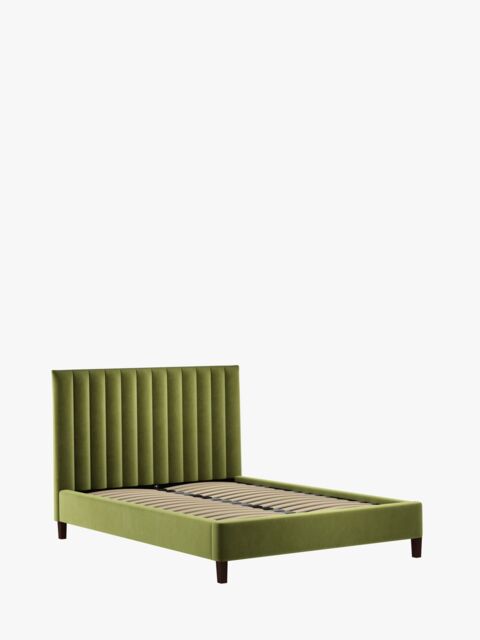 John Lewis Fluted Upholstered Bed Frame, Double - image 1