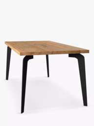 John Lewis Reigate Fixed Dining Table, Straight Edge, Solid Oak Natural Oil - thumbnail 4