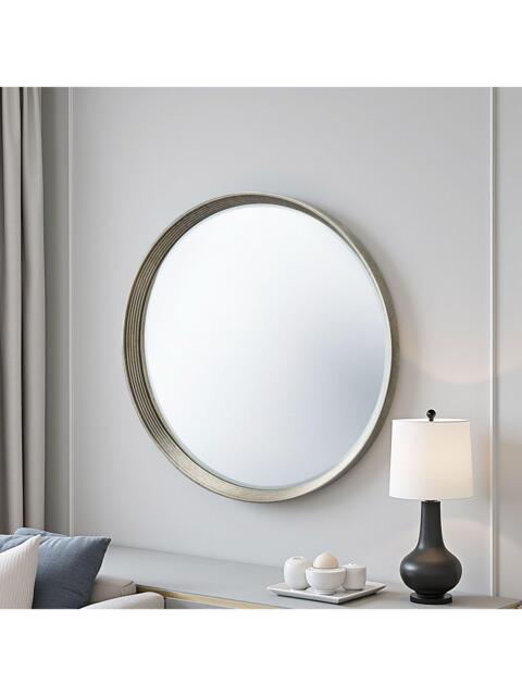 Yearn Willow Round Wall Mirror, 107cm - image 1