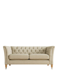 Laura Ashley Chatsworth Medium 2 Seater Sofa, Oak Leg - thumbnail 3