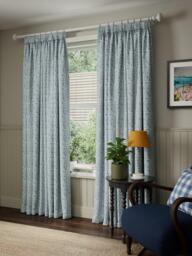 John Lewis Amara Print Pair Blackout/Thermal Lined Pencil Pleat Curtains - thumbnail 4