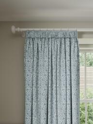 John Lewis Amara Print Pair Blackout/Thermal Lined Pencil Pleat Curtains - thumbnail 1