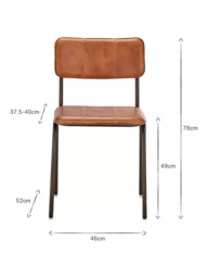 nkuku Ukari Leather Dining Chair - thumbnail 5