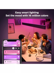 Philips Hue Ensis Smart LED Pendant Ceiling Light with Bluetooth, Black - thumbnail 3