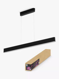 Philips Hue Ensis Smart LED Pendant Ceiling Light with Bluetooth, Black - thumbnail 1