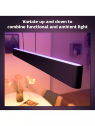 Philips Hue Ensis Smart LED Pendant Ceiling Light with Bluetooth, Black - thumbnail 2