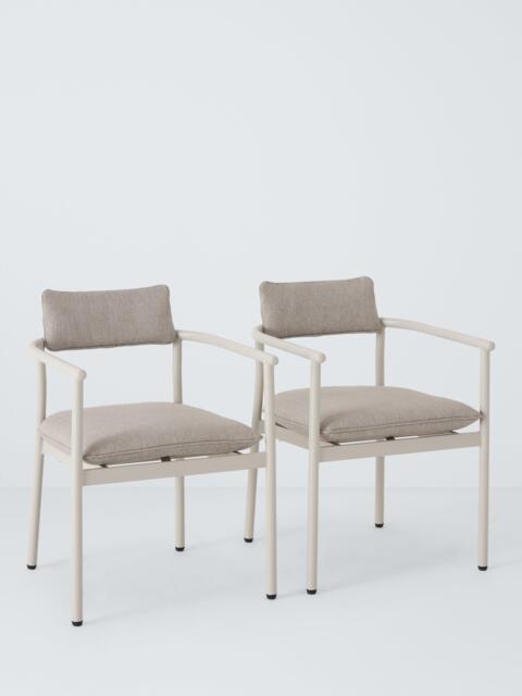 John Lewis Holte Garden Dining Chairs, Set of 2, Beige - image 1