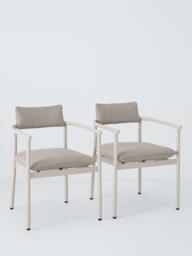 John Lewis Holte Garden Dining Chairs, Set of 2, Beige