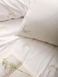 Historic Royal Palaces Bow 200 Thread Count Duvet Cover Set, White - thumbnail 2