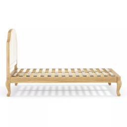John Lewis Louis Woven Rattan Bed Frame, Double, Oak - thumbnail 5