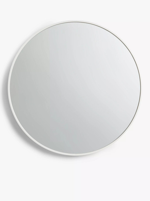 John Lewis Thin Metal Frame Round Wall Mirror, 65cm - image 1