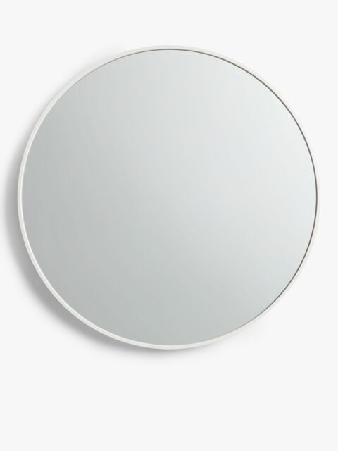 John Lewis ANYDAY Thin Metal Frame Round Wall Mirror, 65cm - image 1