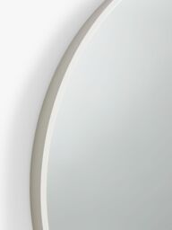John Lewis ANYDAY Thin Metal Frame Round Wall Mirror, 65cm - thumbnail 2