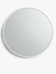 John Lewis ANYDAY Thin Metal Frame Round Wall Mirror, 65cm - thumbnail 1