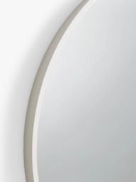 John Lewis Thin Metal Frame Round Wall Mirror, 65cm - thumbnail 2