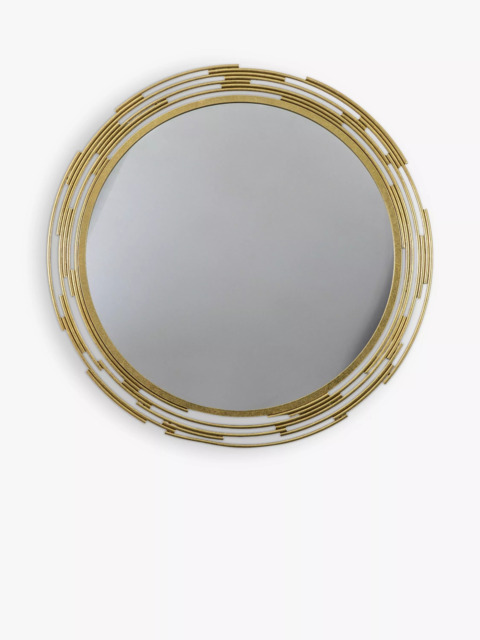 Gallery Direct Searcy Round Metal Frame Wall Mirror, 80cm - image 1