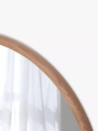 Yearn Sherwood Solid Oak Wood Frame Full-Length Wall/Leaner Mirror, 180 x 80cm, Natural - thumbnail 2