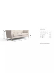 Laura Ashley Chatsworth Grand 4 Seater Sofa, Teak Leg - thumbnail 2