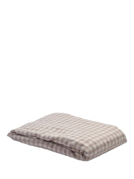 Piglet in Bed Gingham Linen Flat Sheet - thumbnail 2