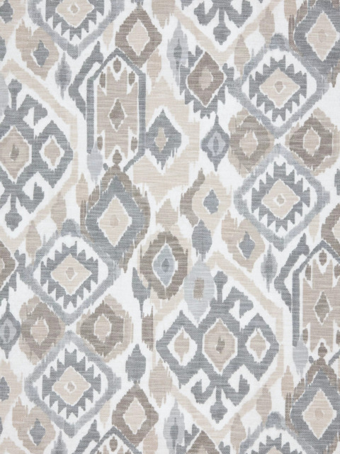 John Lewis Maya Ikat Made to Measure Curtains or Roman Blind, Putty - image 1